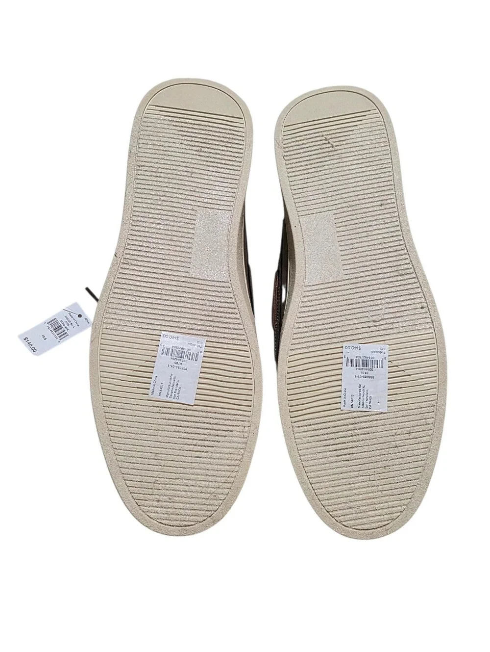 Banana Republic Ortholite Boat Shoes Tobacco Brown Men’s 10.5 NWT $140